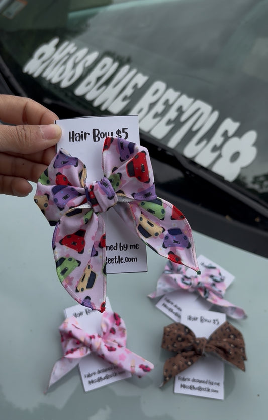 Colorful punch buggy bow