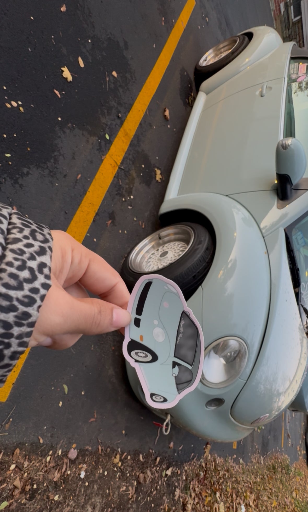 Miss Blue Beetle Weatherproof Decal