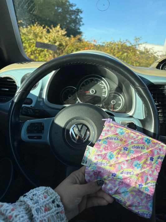 Nostalgic mini makeup quilted bag