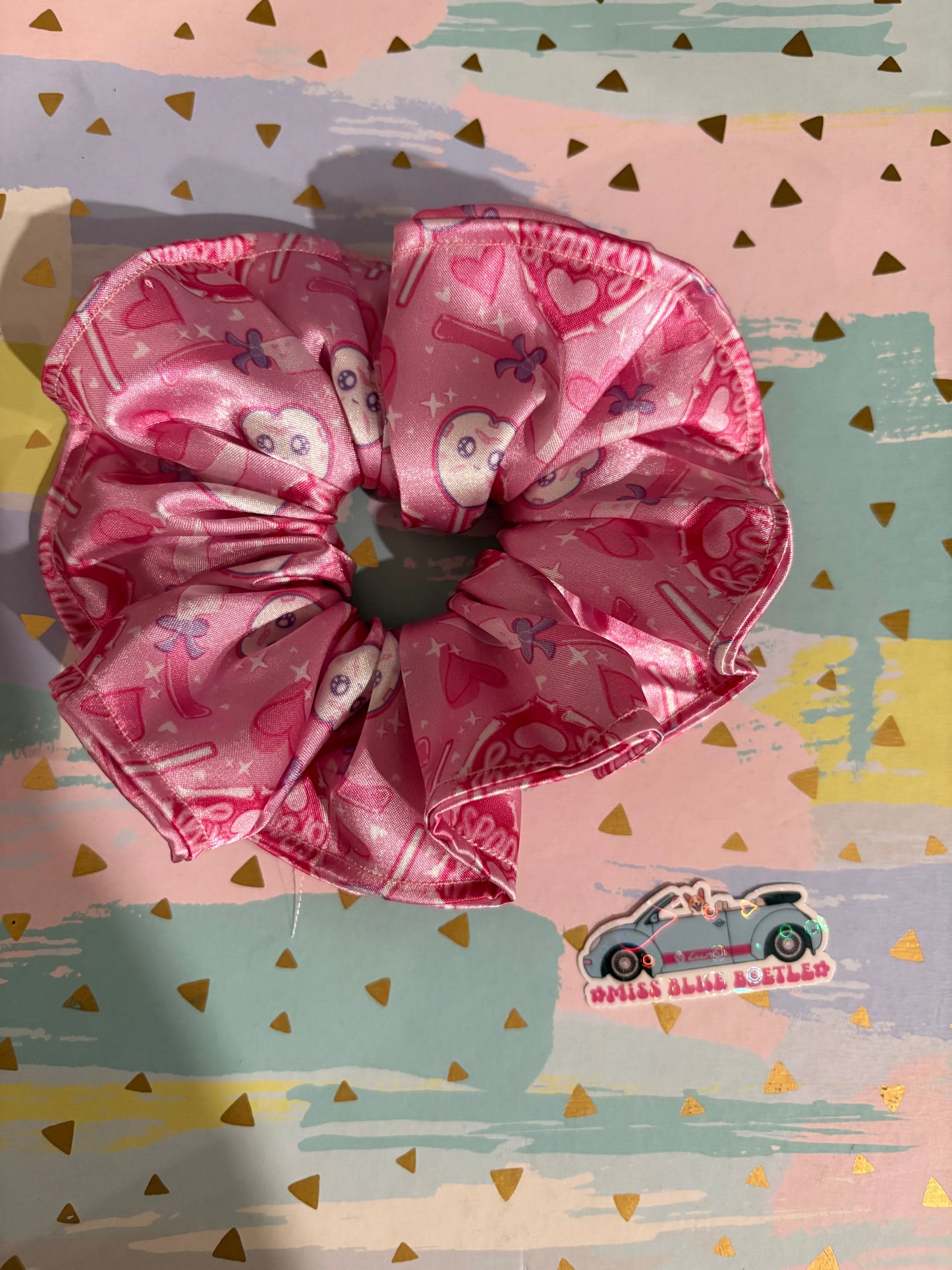 Spooky Satin scrunchie