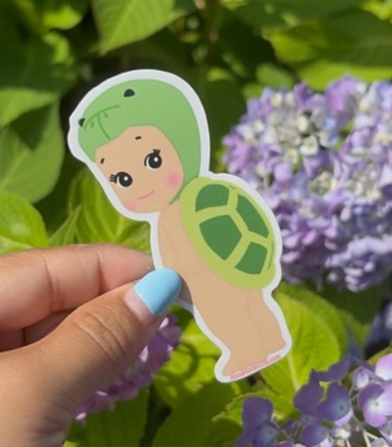 Baby turtle Angel Weatherproof Decal