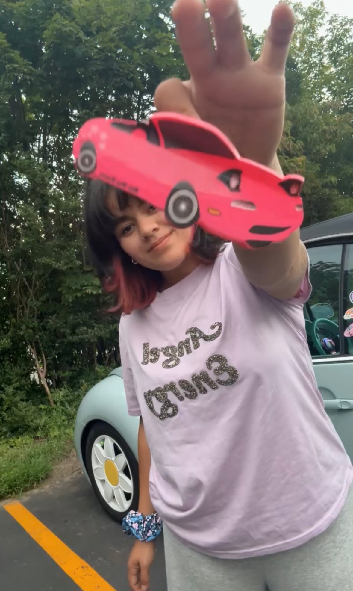 Miata pink hair claw clip