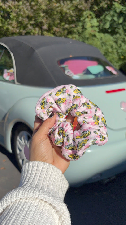 Bee yellow punch buggy scrunchie