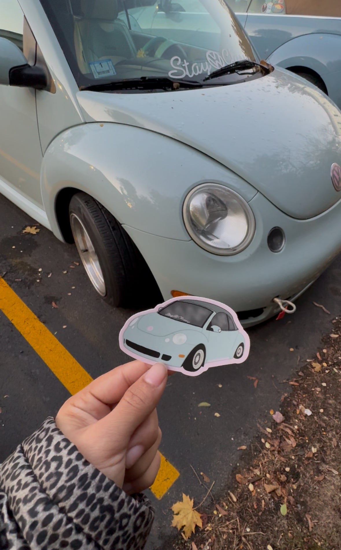 Miss Blue Beetle Weatherproof Decal