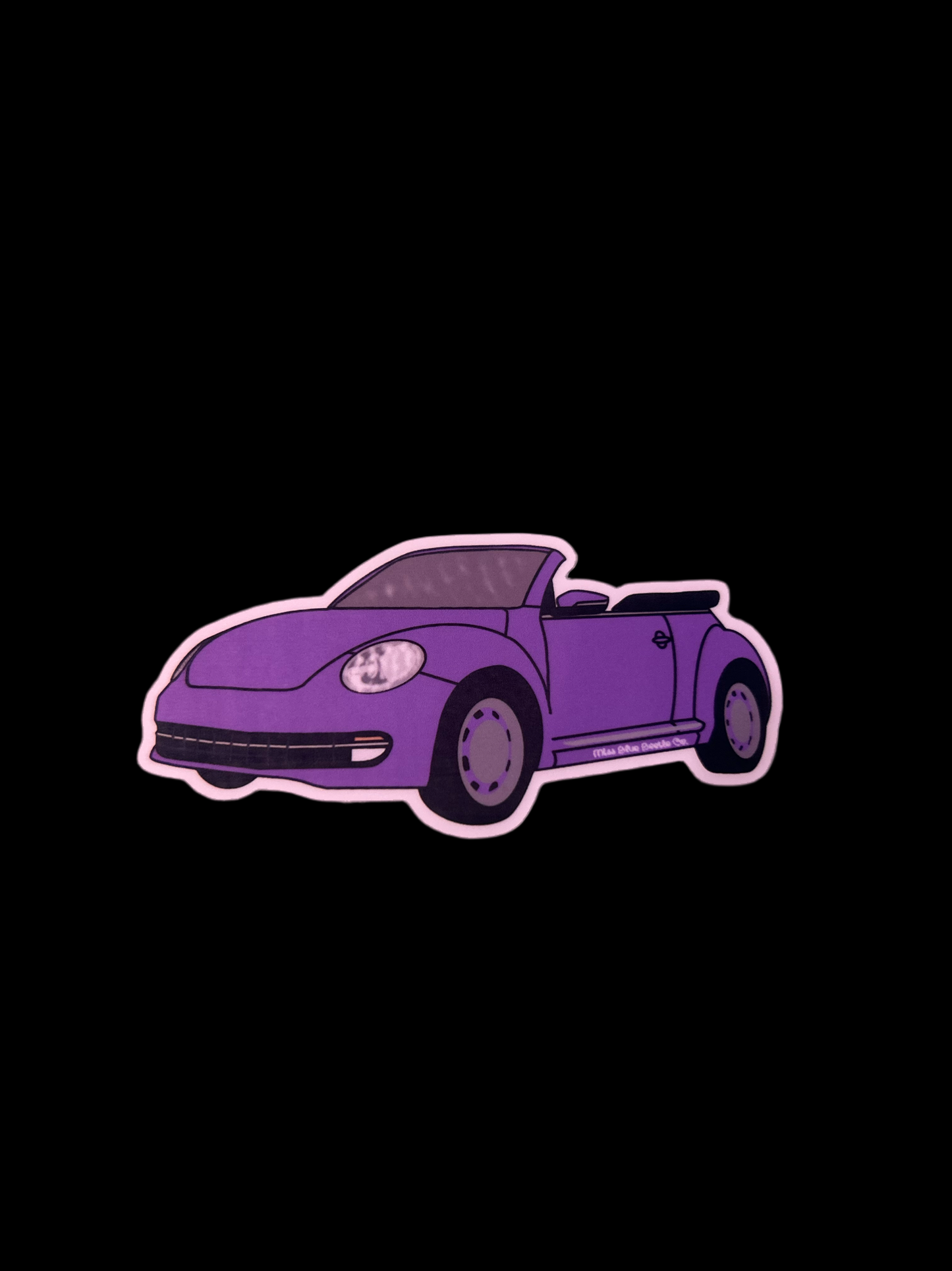 Purple bug A5 convertible sticker