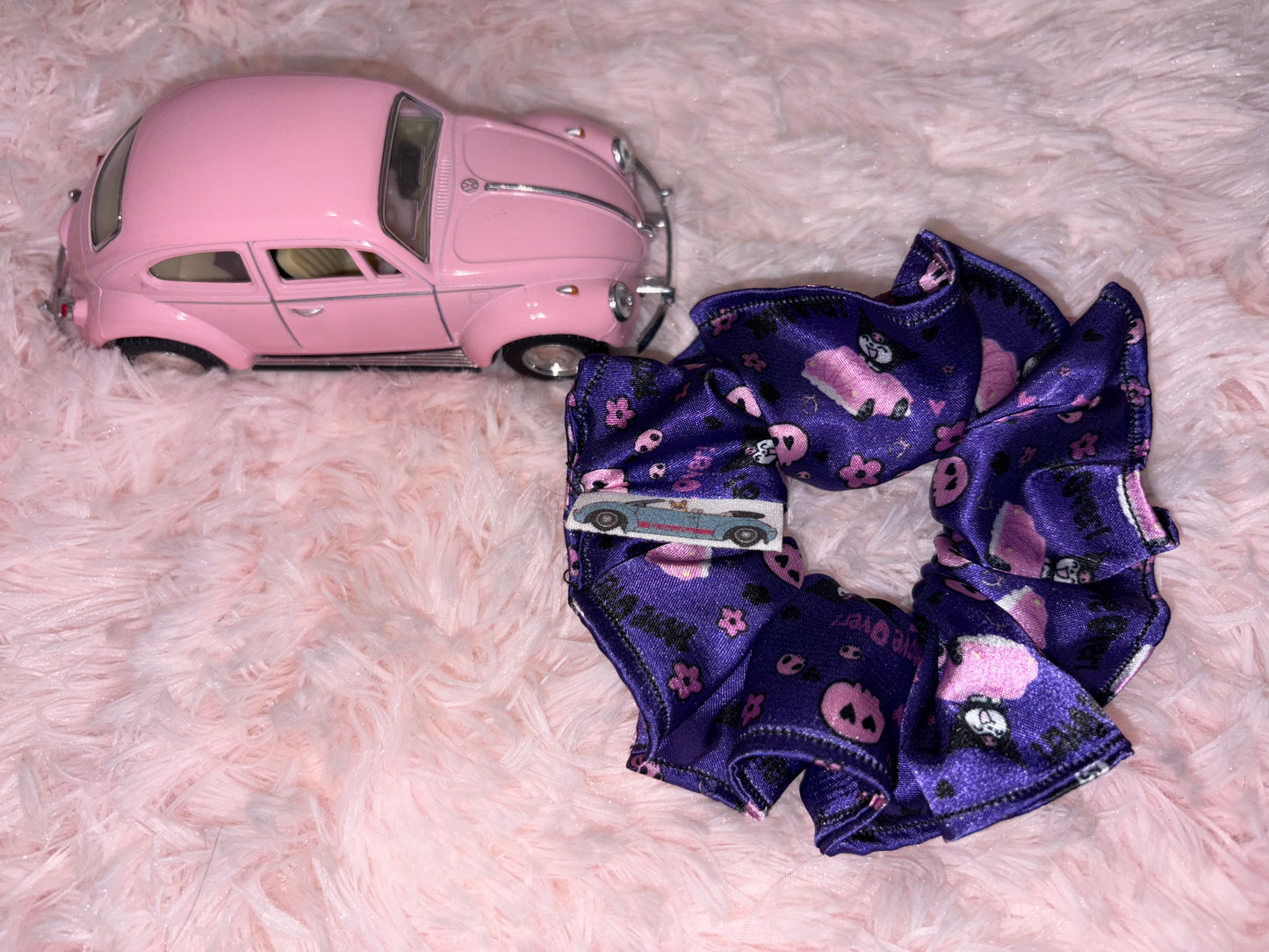 Kuromi satin scrunchie