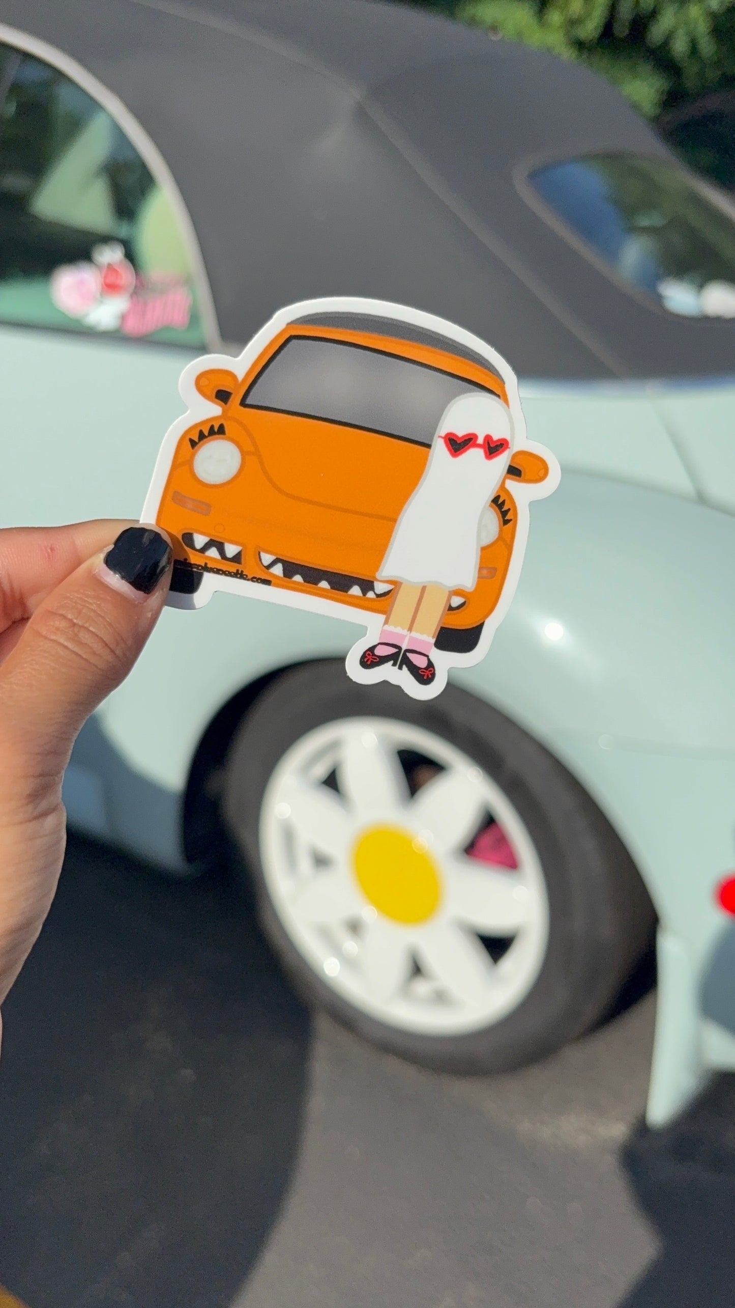 Hippie Ghost punch buggy decal