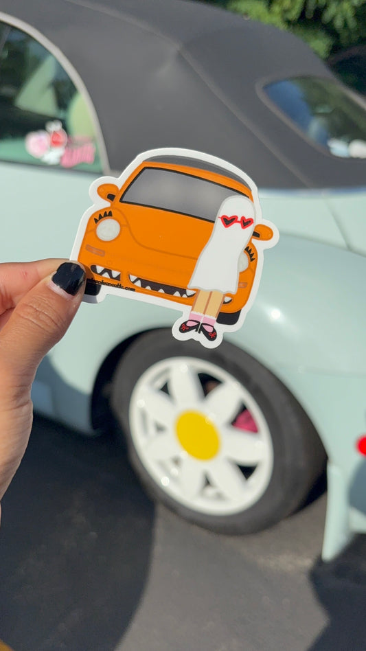 Hippie Ghost punch buggy decal