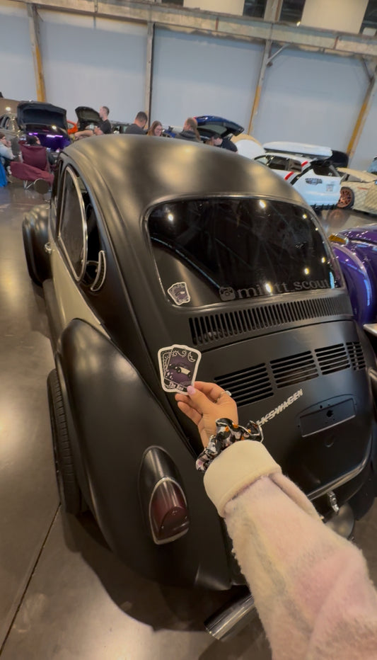 The bug tarot card decal