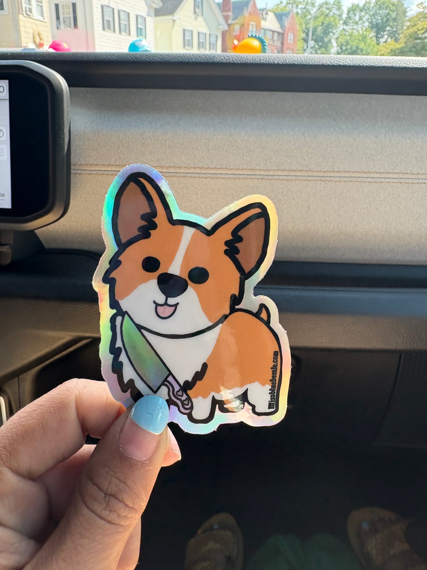 Killer corgi dog decal