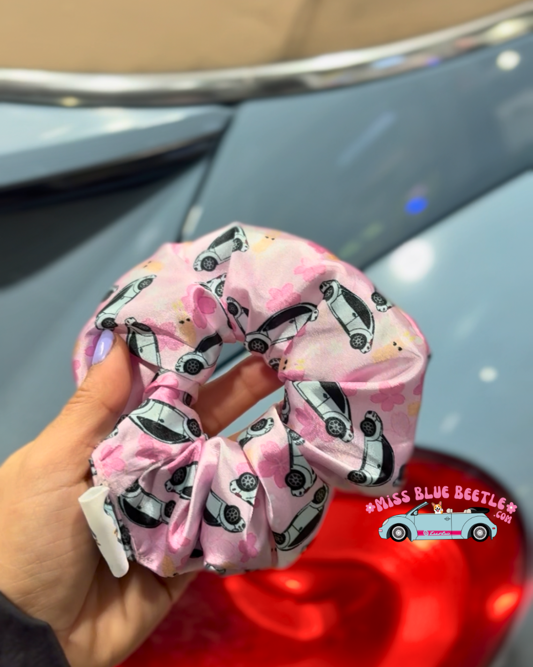 It beetle girl satin scrunchie