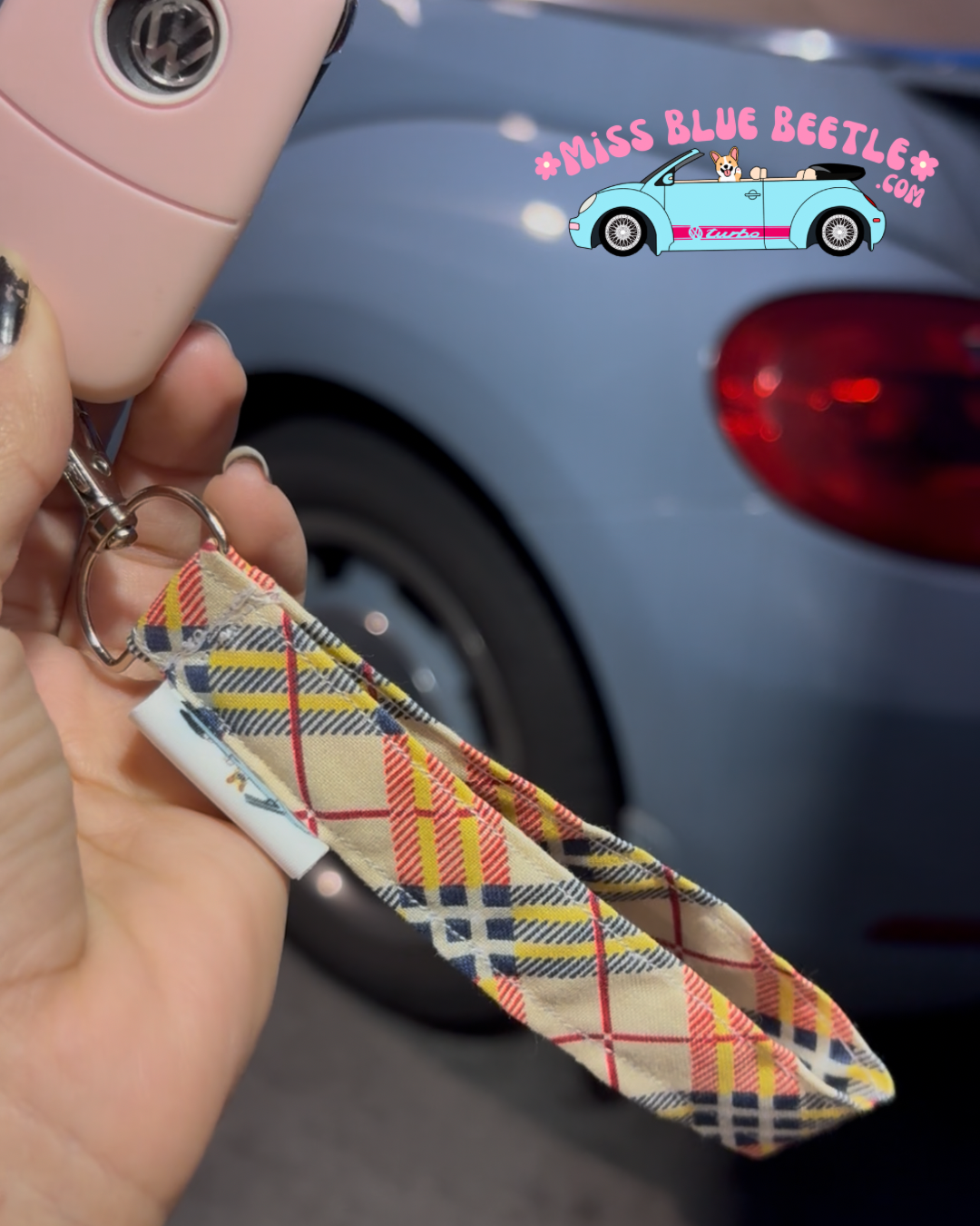 Flannel Wrislets Keychain