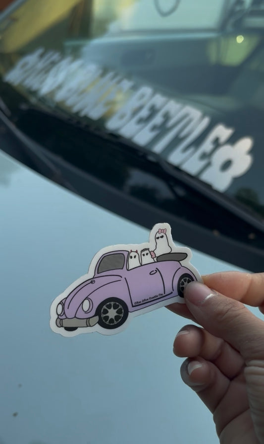 Ghost bug weatherproof sticker