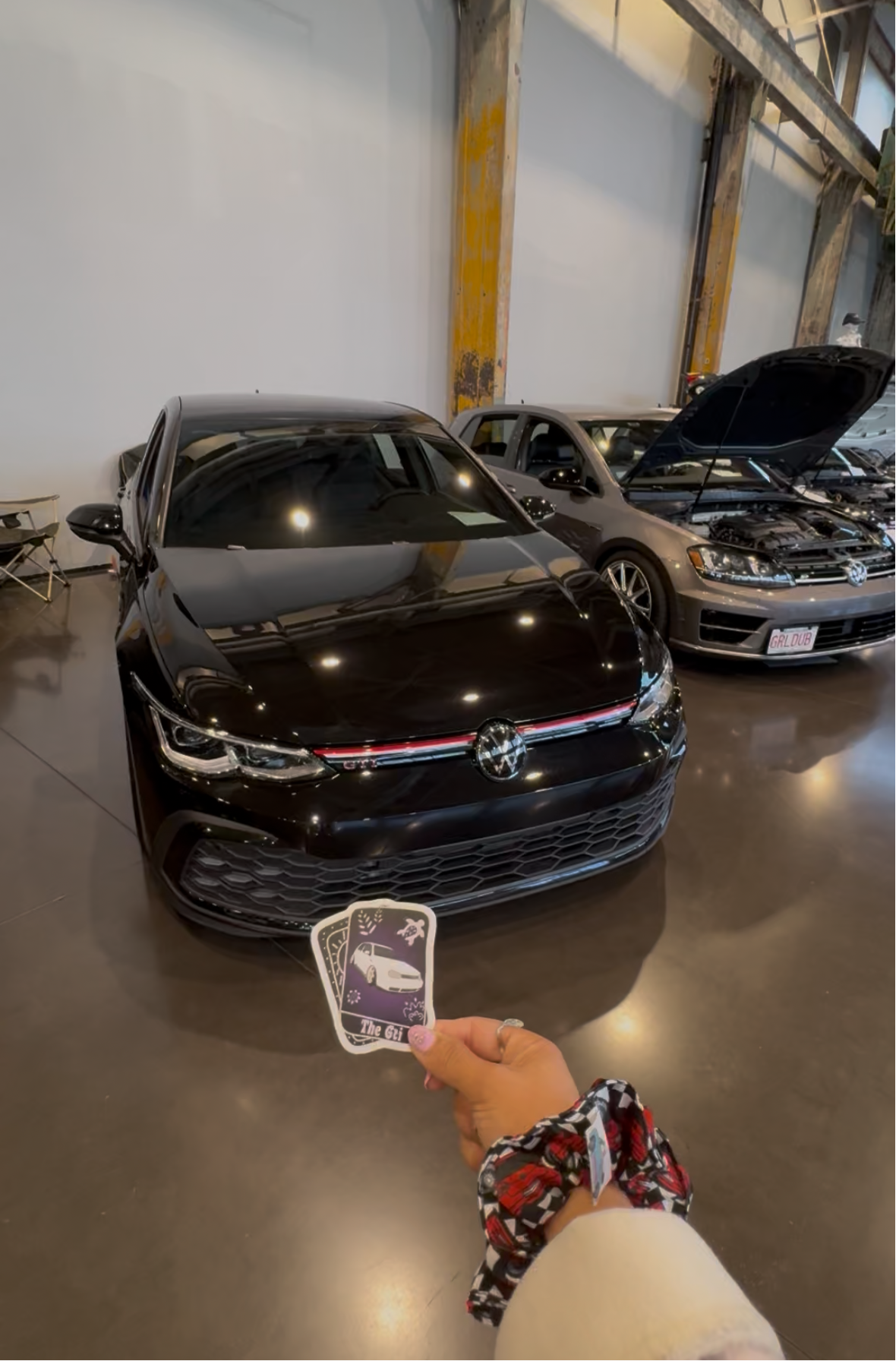 The GTI tarot card decal