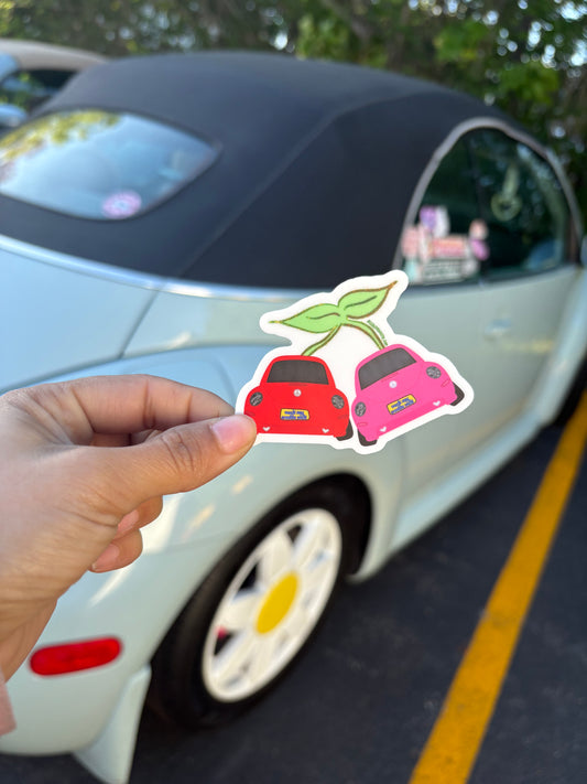 Beetle Cherry Sticker