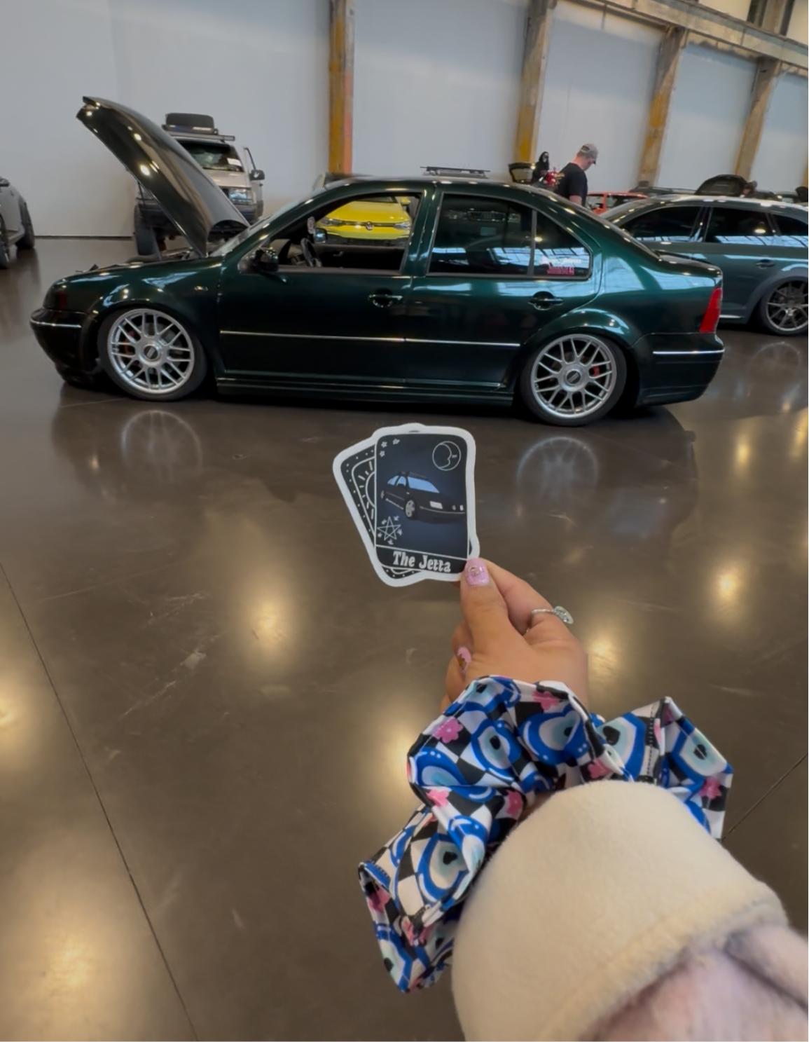 The Jetta tarot card decal