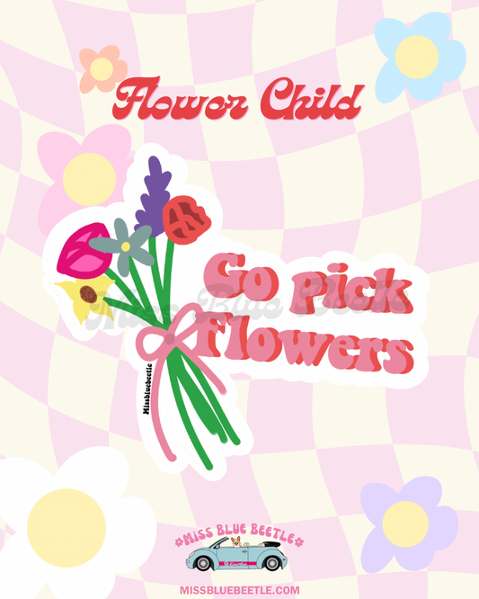 Get yourself flowers sticker