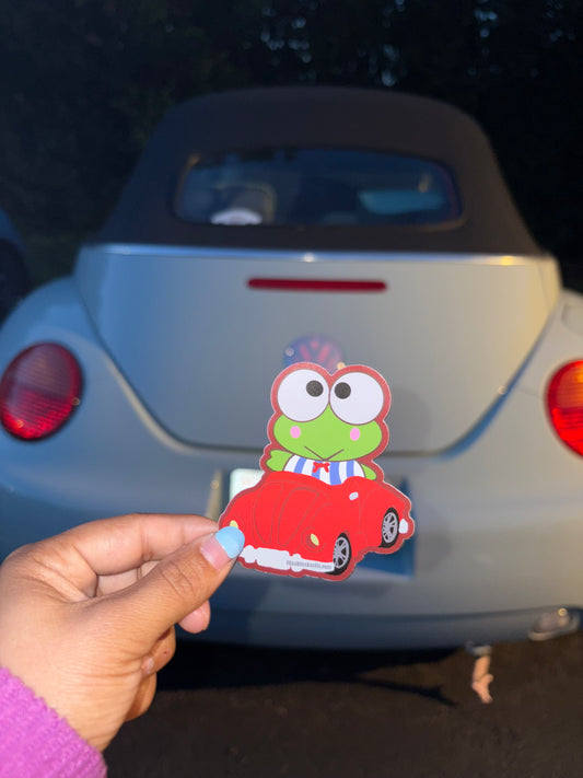 Keroppi red bug sticker