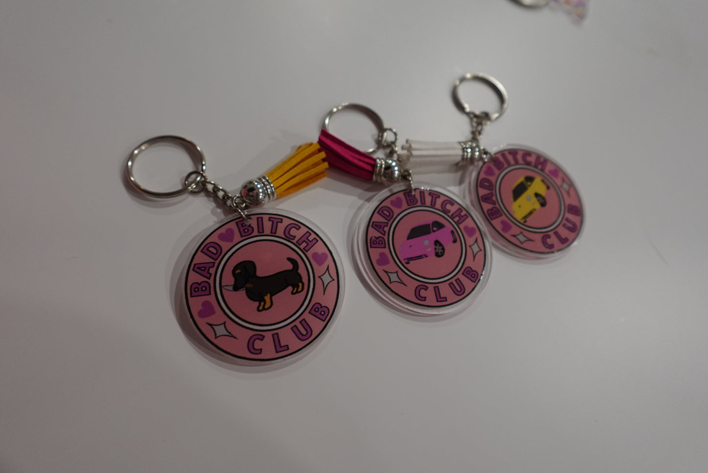 Bad B!itch Club keychains