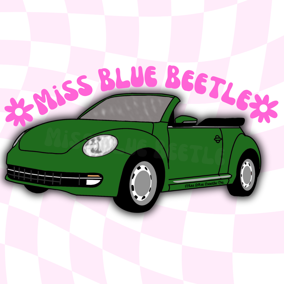 Green bug A5 convertible sticker