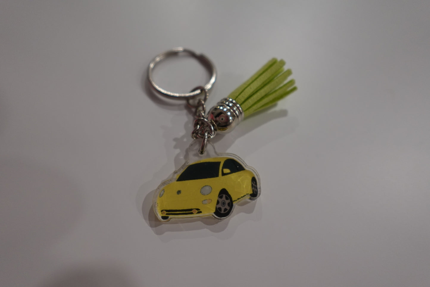 Yellow bug keychain