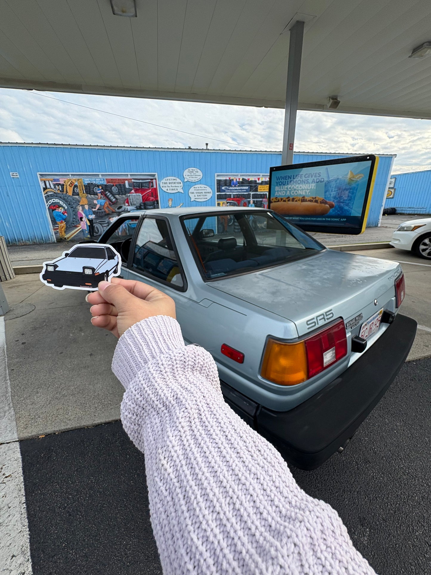 AE86 corolla Weatherproof Decal