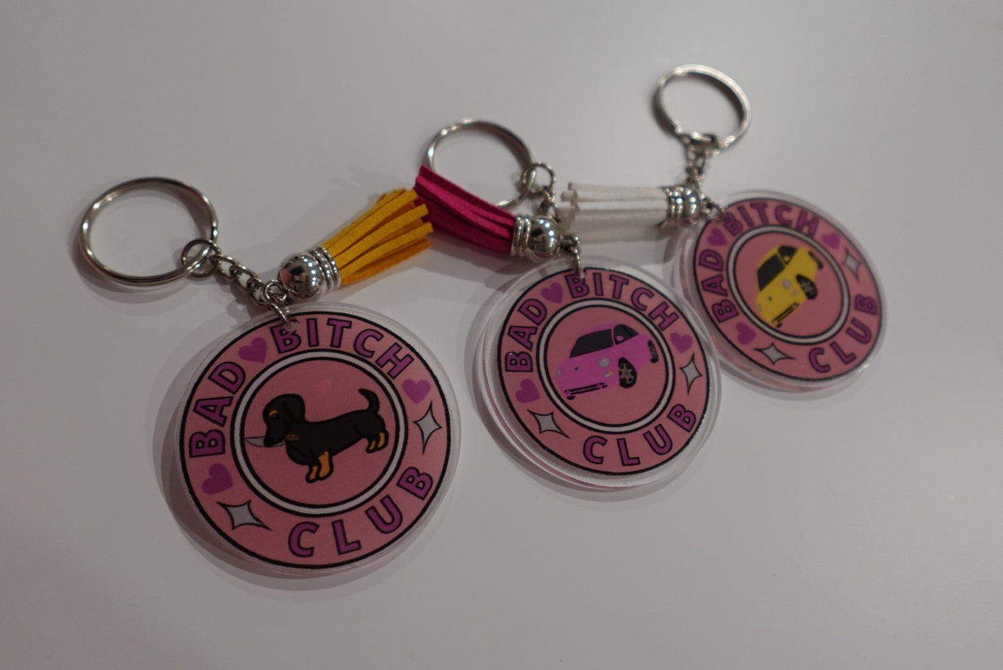 Bad B!itch Club keychains