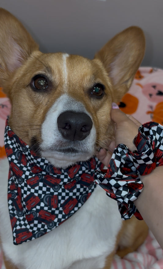 GTI scrunchie dog Bandana