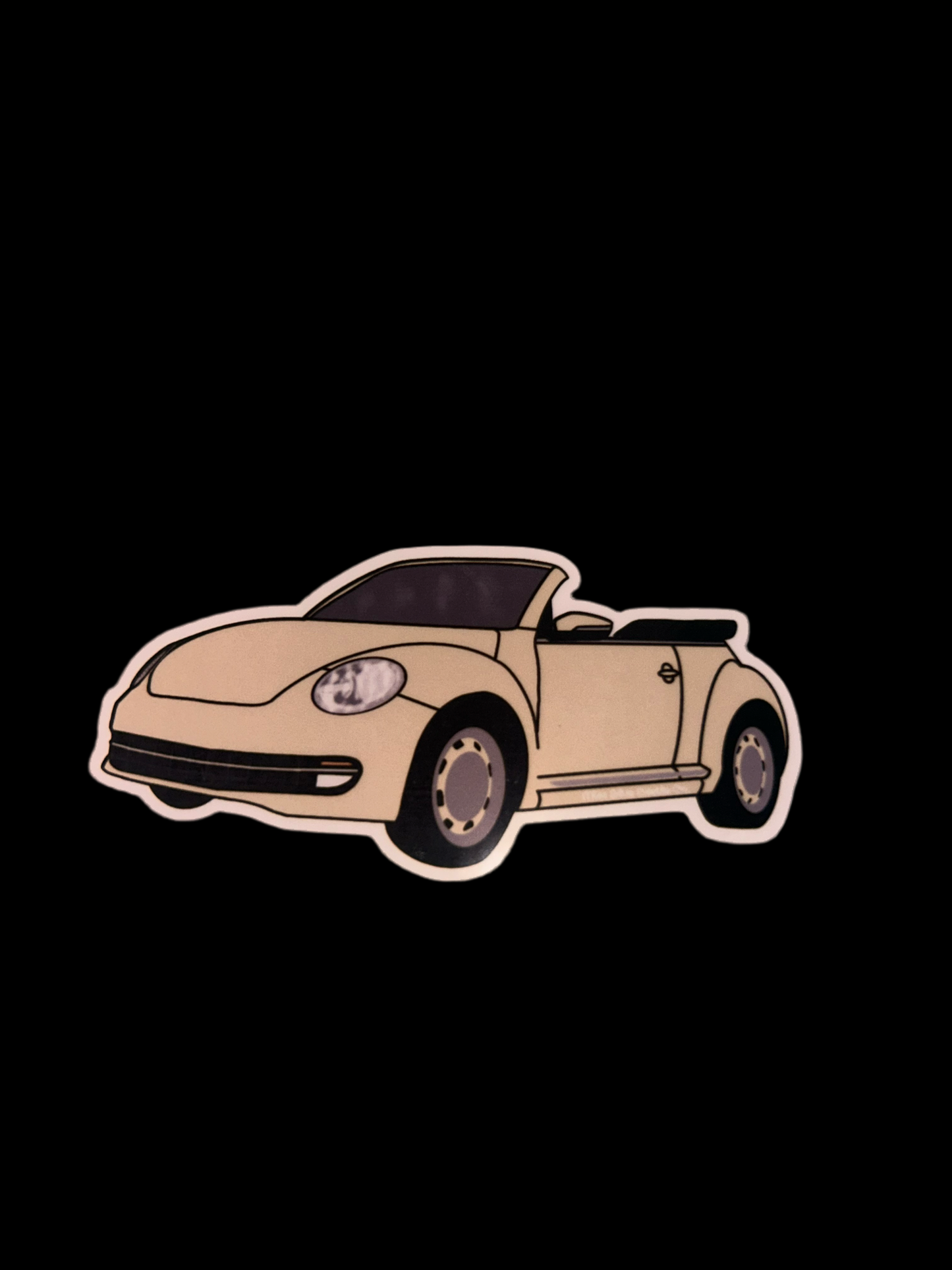 Beige bug A5 convertible sticker