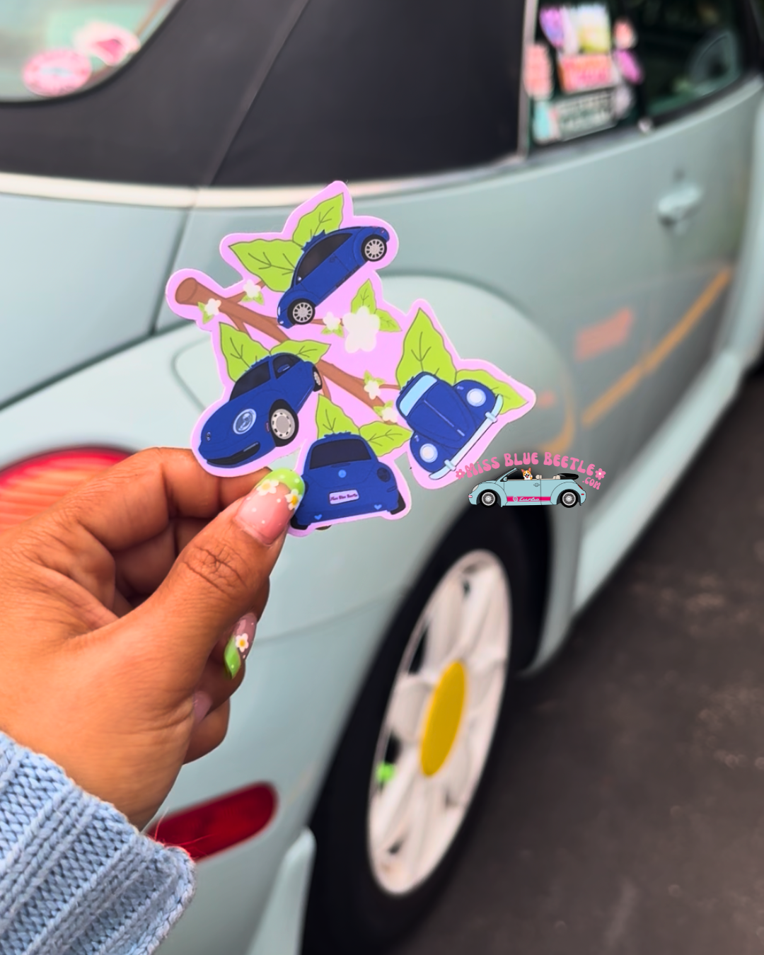 Blueberry Bugs weatherproof sticker