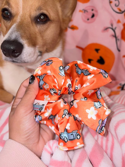 Punch buggy satin scrunchie