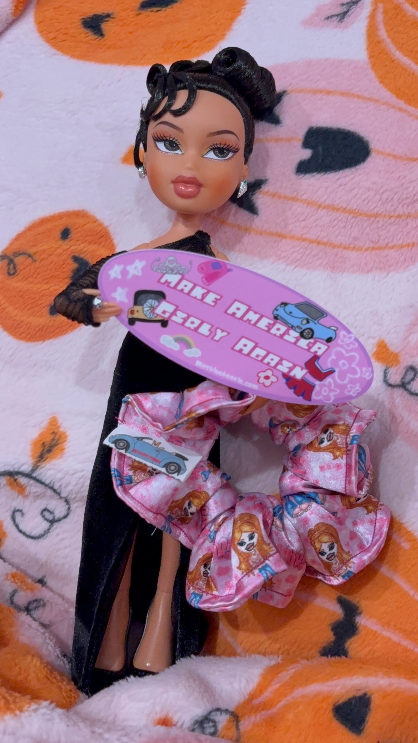 Brat Dolls Satin scrunchie