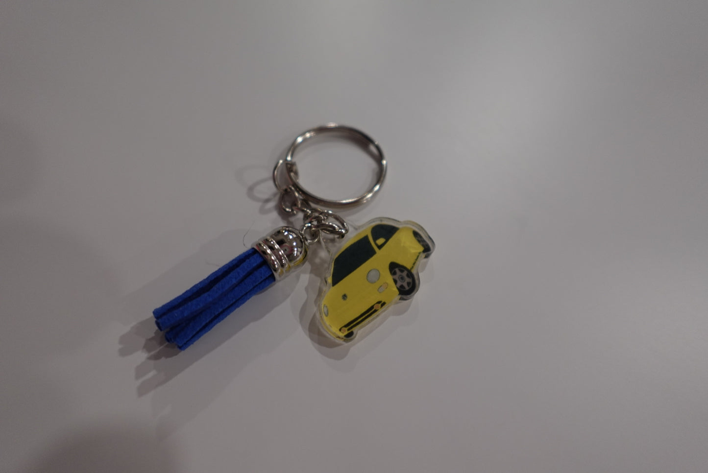 Yellow bug keychain