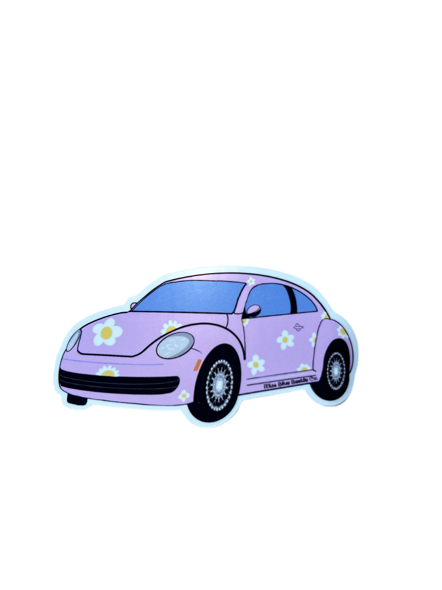 Pink Daisy Bug sticker