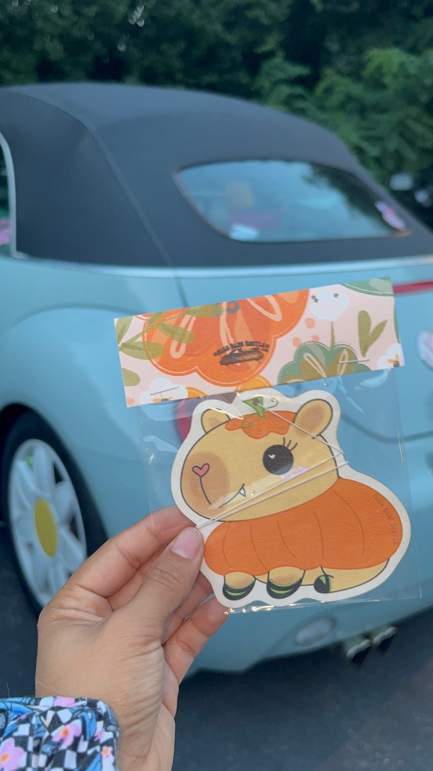 pumpkin capybara Airfreshener