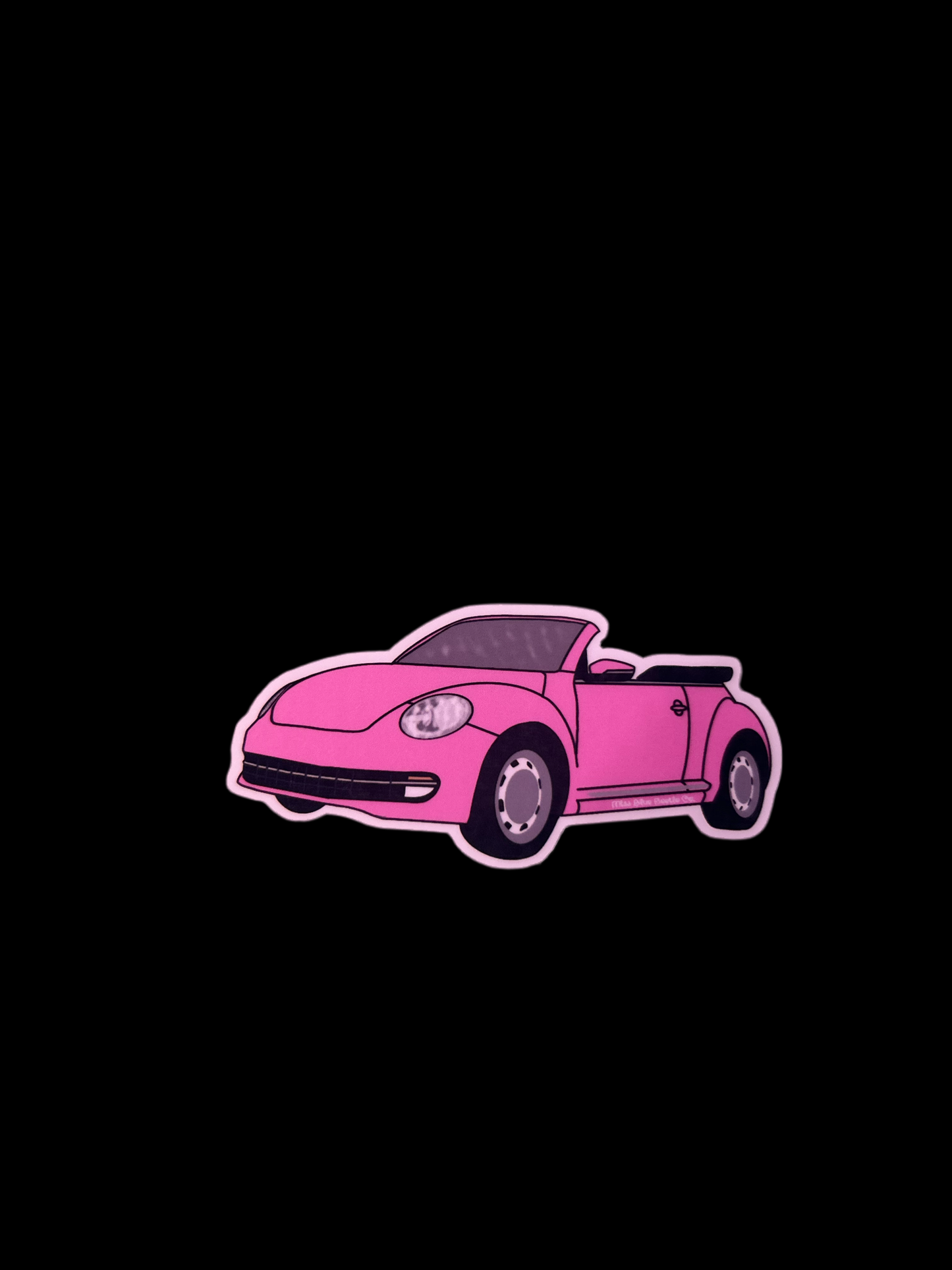 Light pink bug A5 convertible sticker