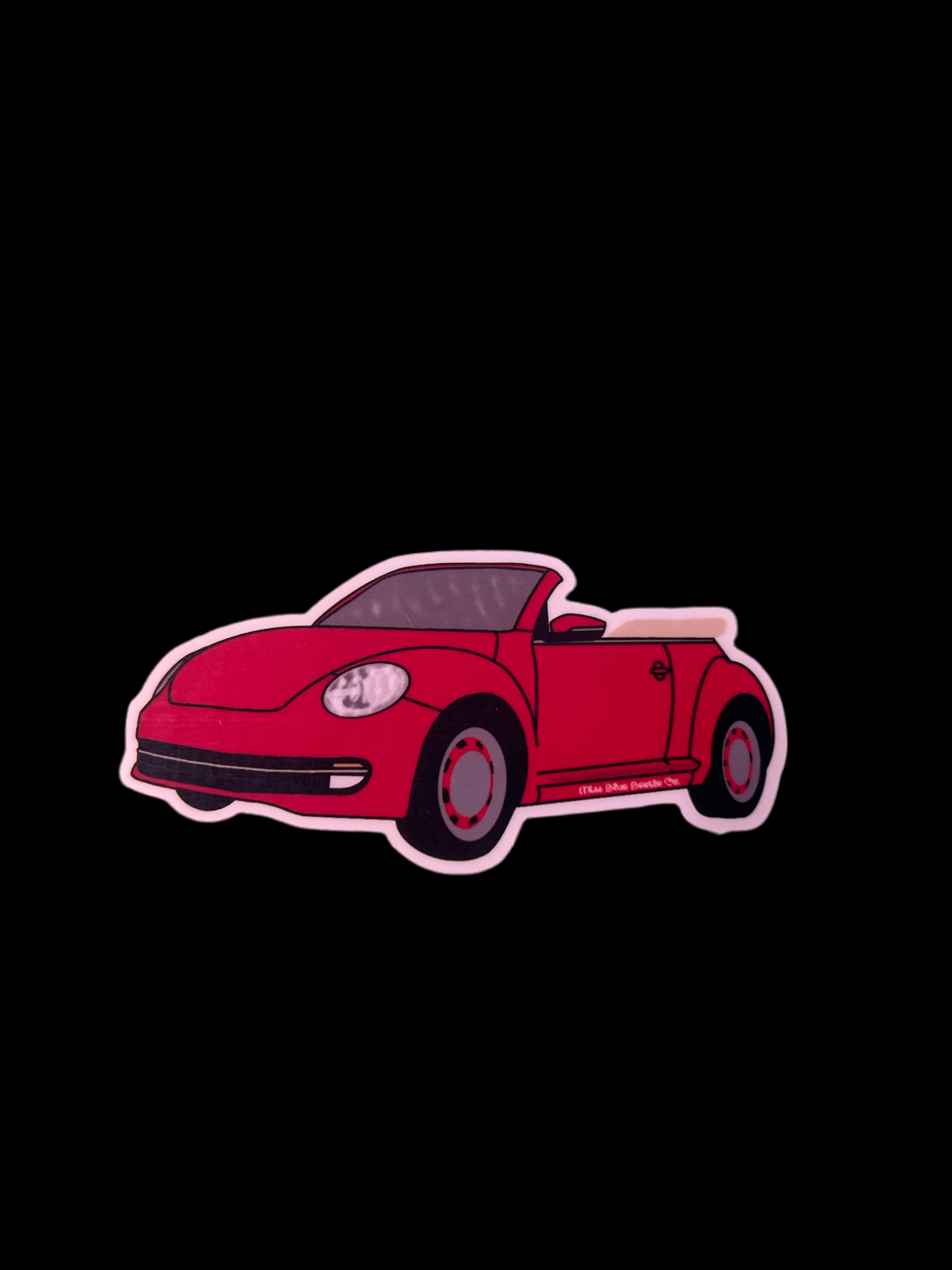 Red bug A5 convertible sticker