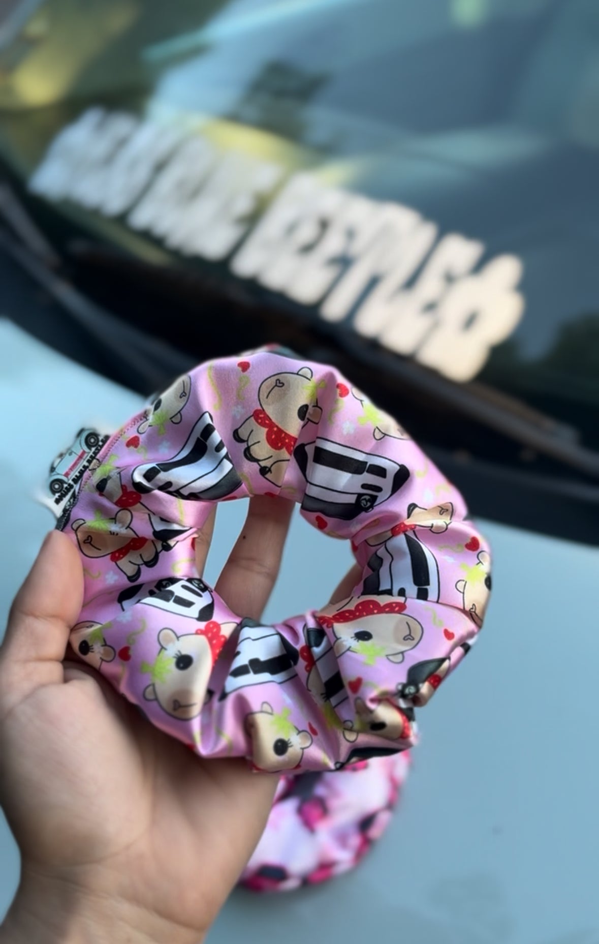 Capybara Miata Scrunchie