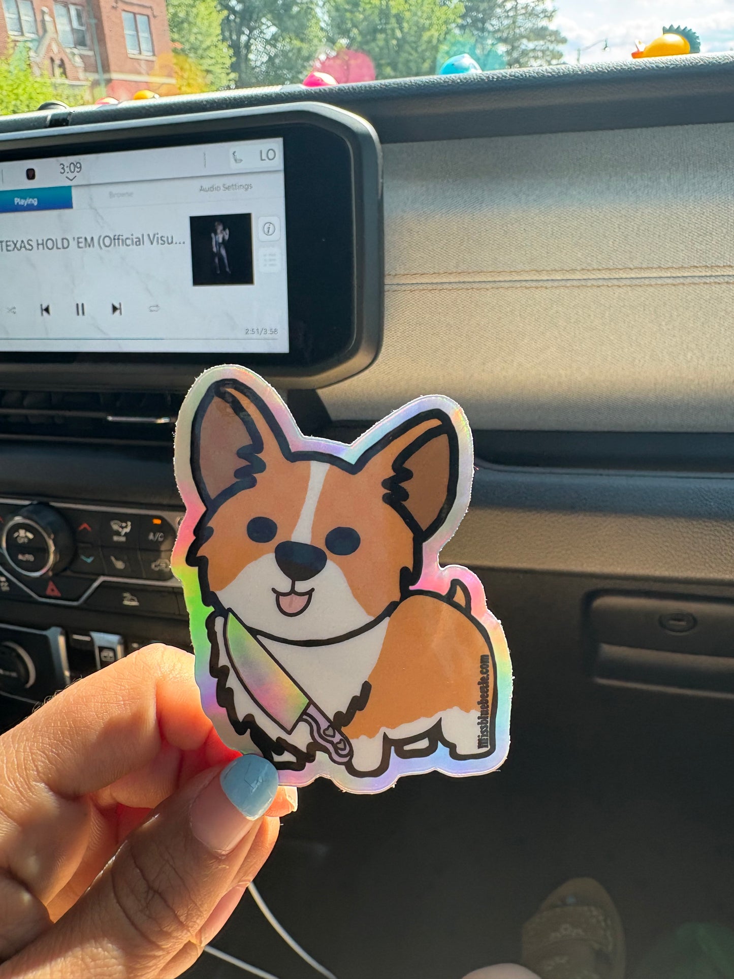 Killer corgi dog decal