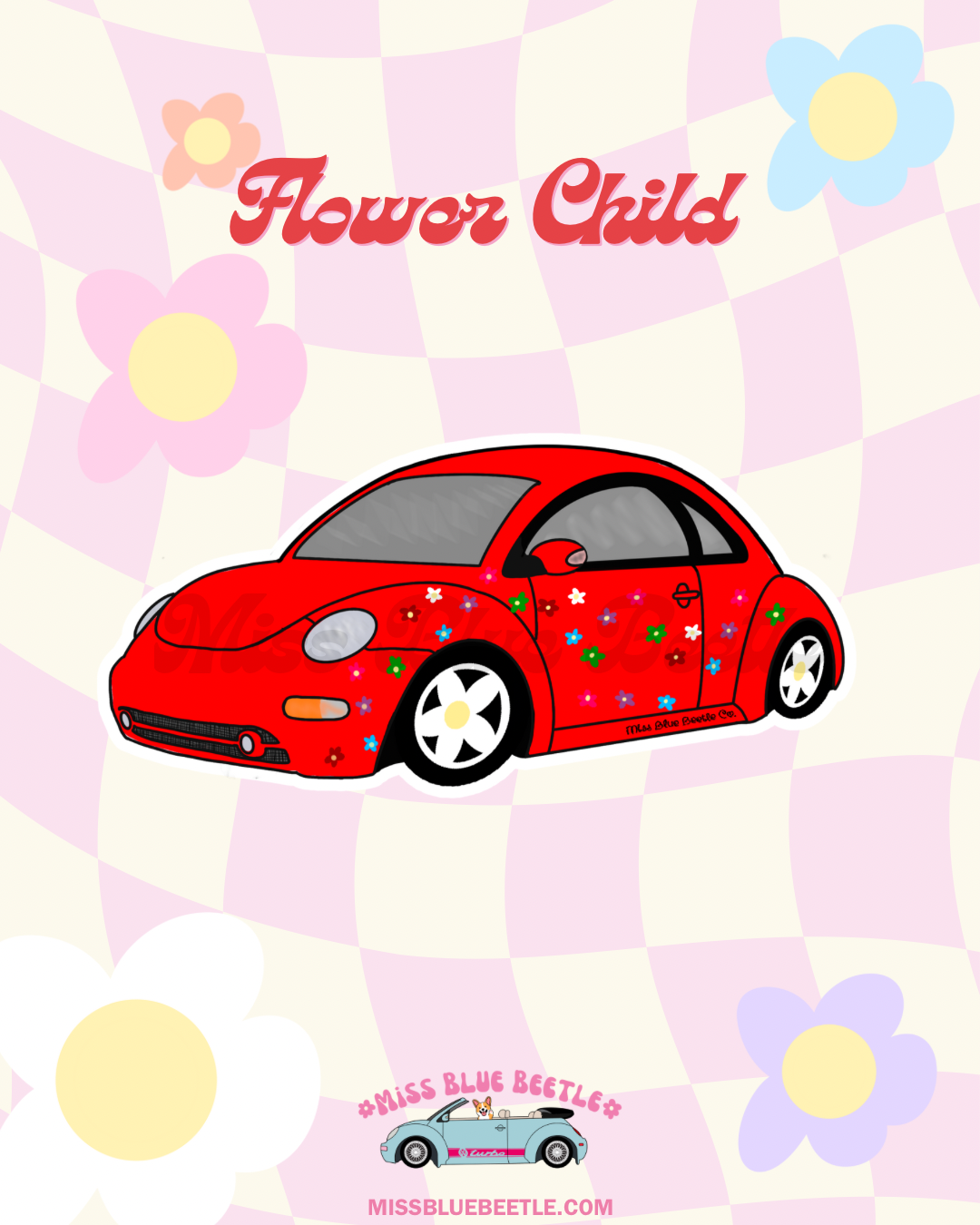 Barbie’s red bug Sticker