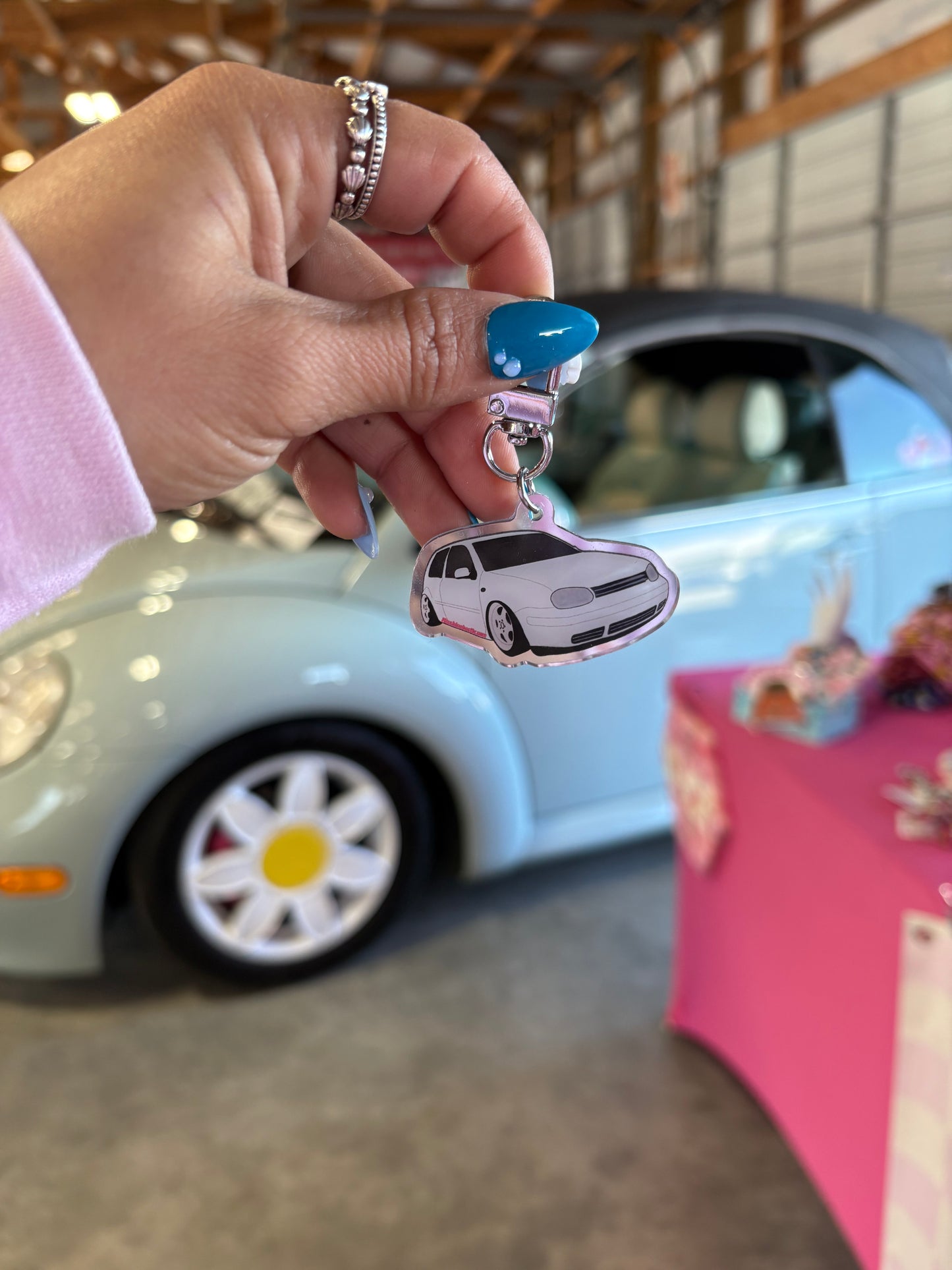 Acrylic keychains Bugs, GTI, TT, & Karmann