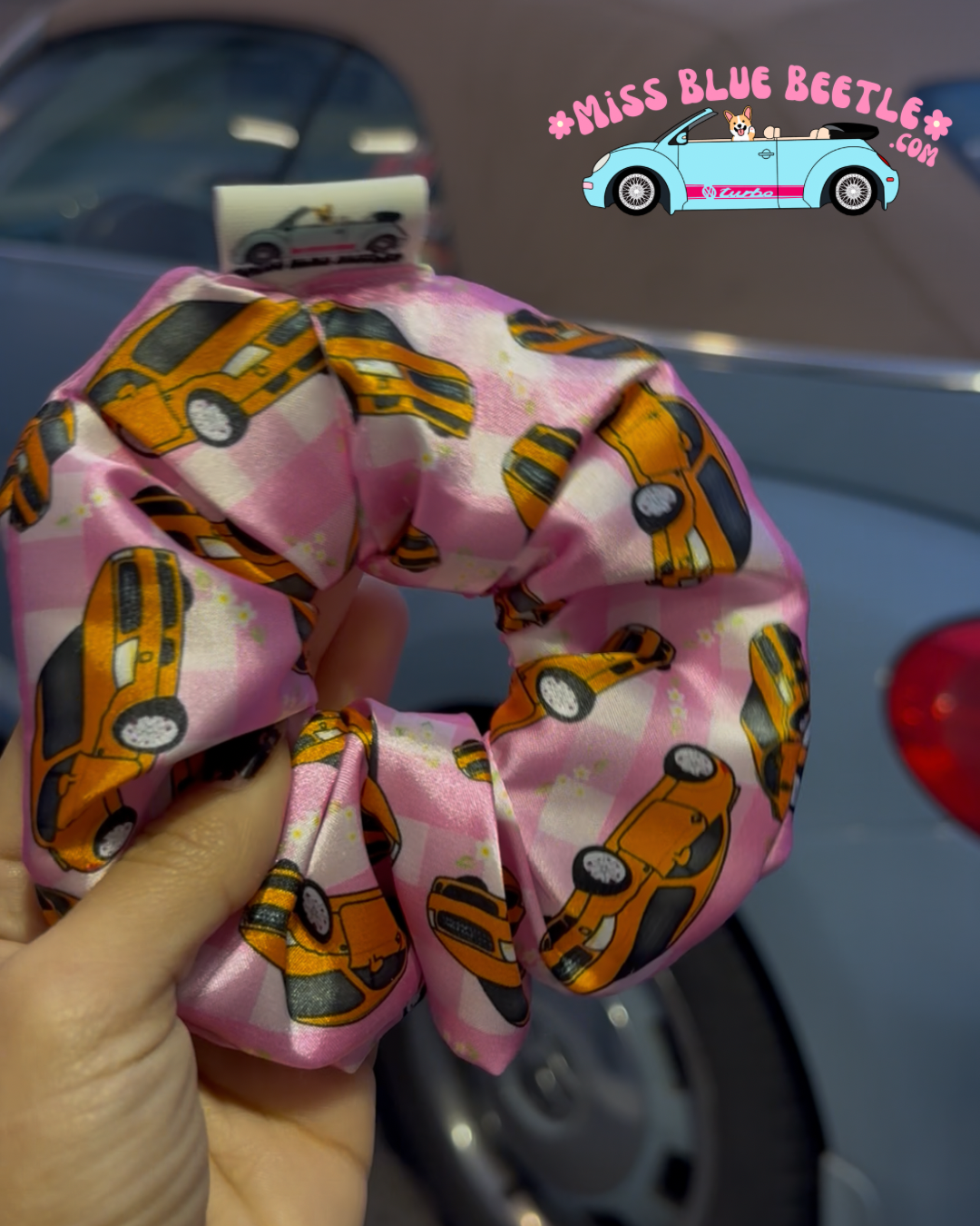 Audi TT satin scrunchie