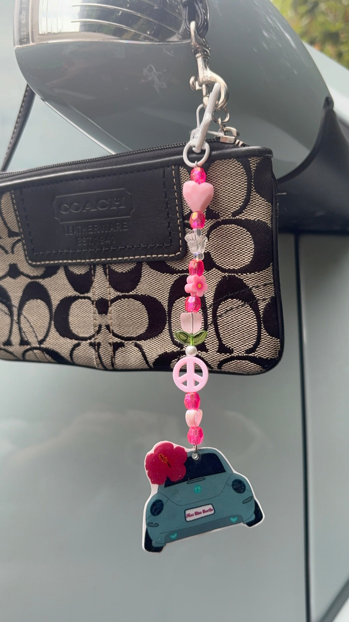 Blue punch buggy keychain