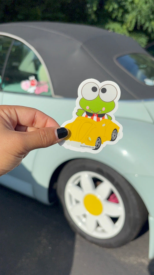 Frog Yellow punch buggy decal