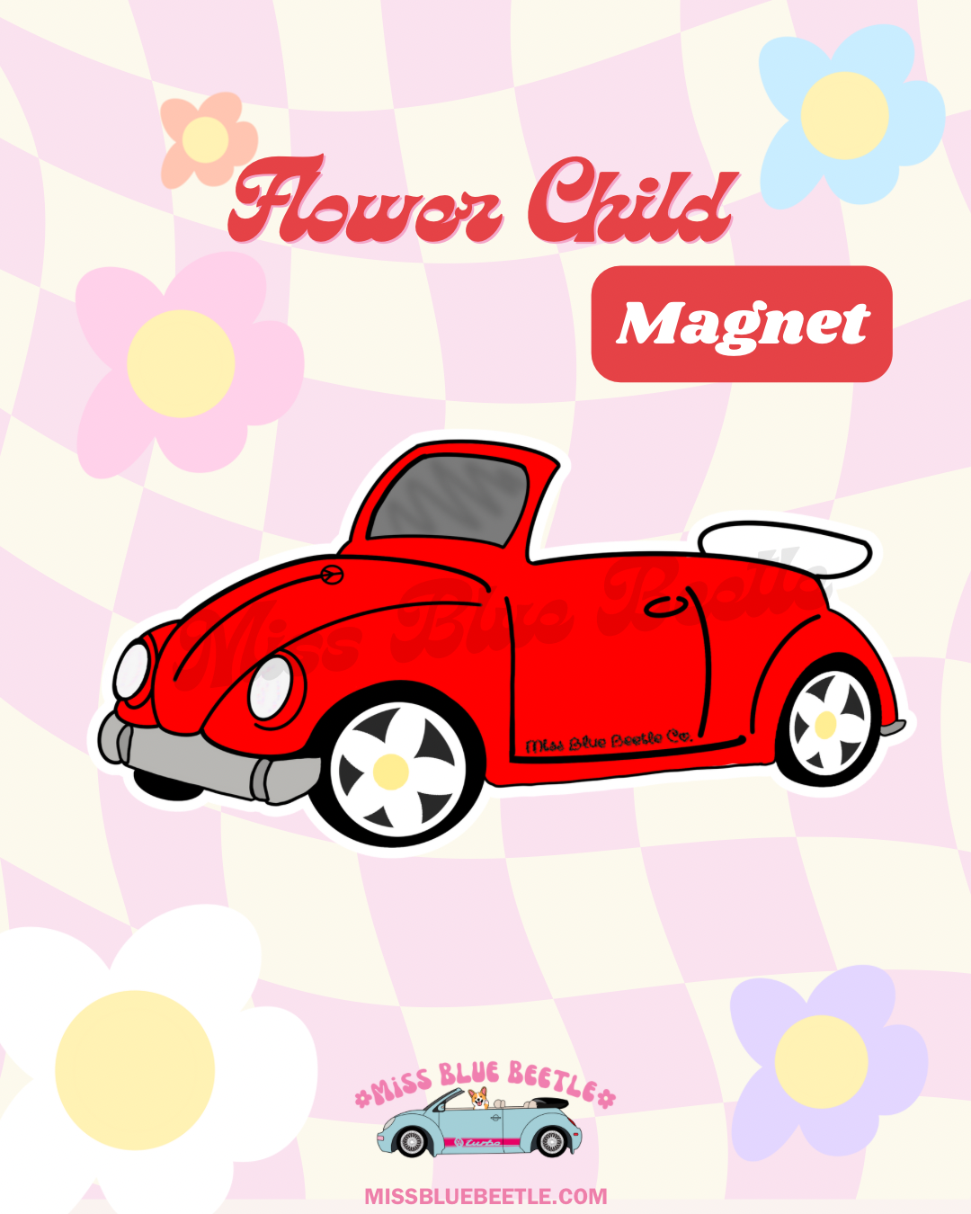 Punch buggy magnets (click to see all colors)