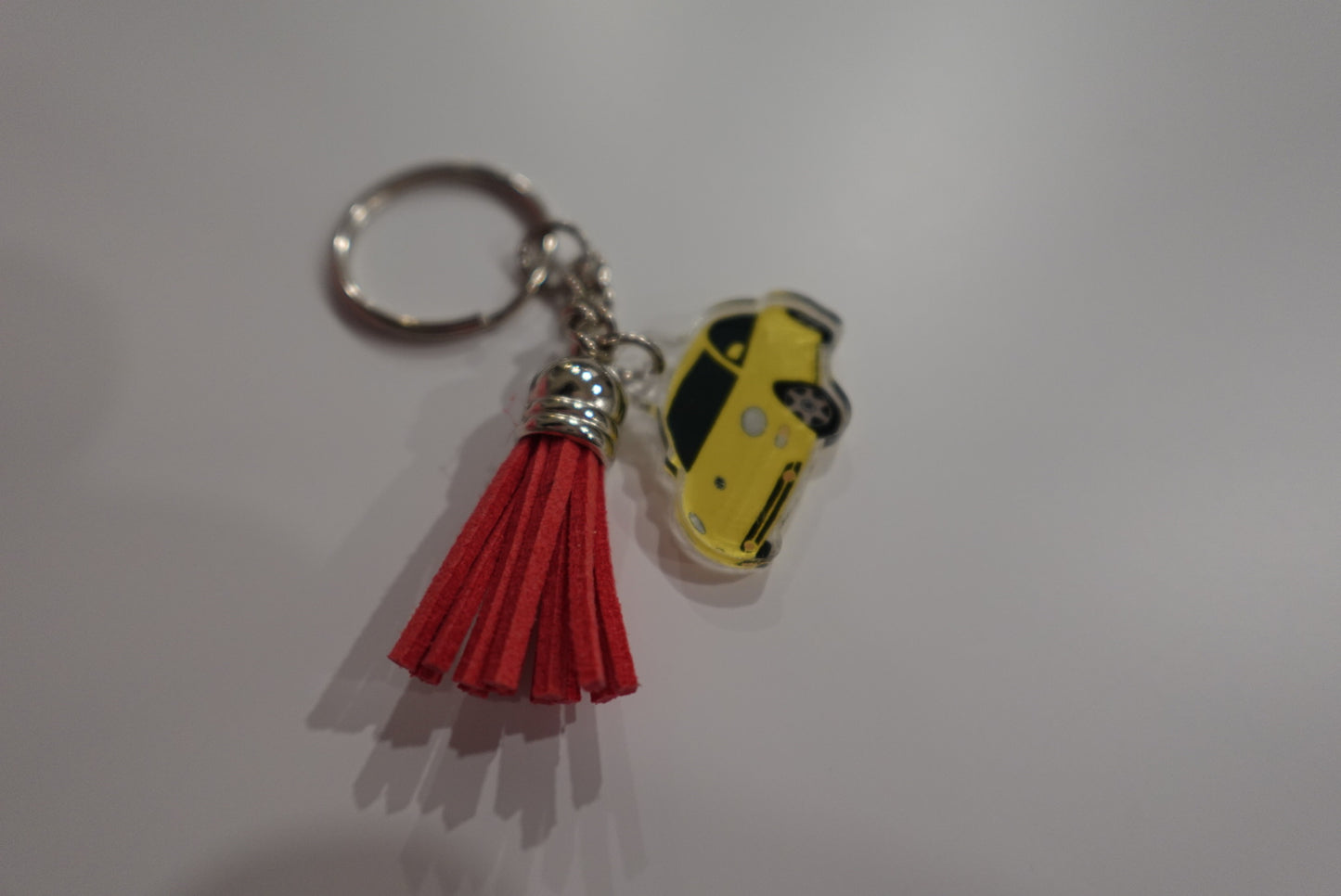 Yellow bug keychain