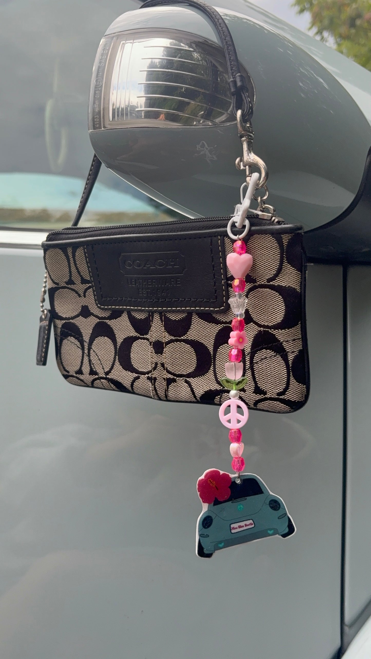 Blue punch buggy keychain