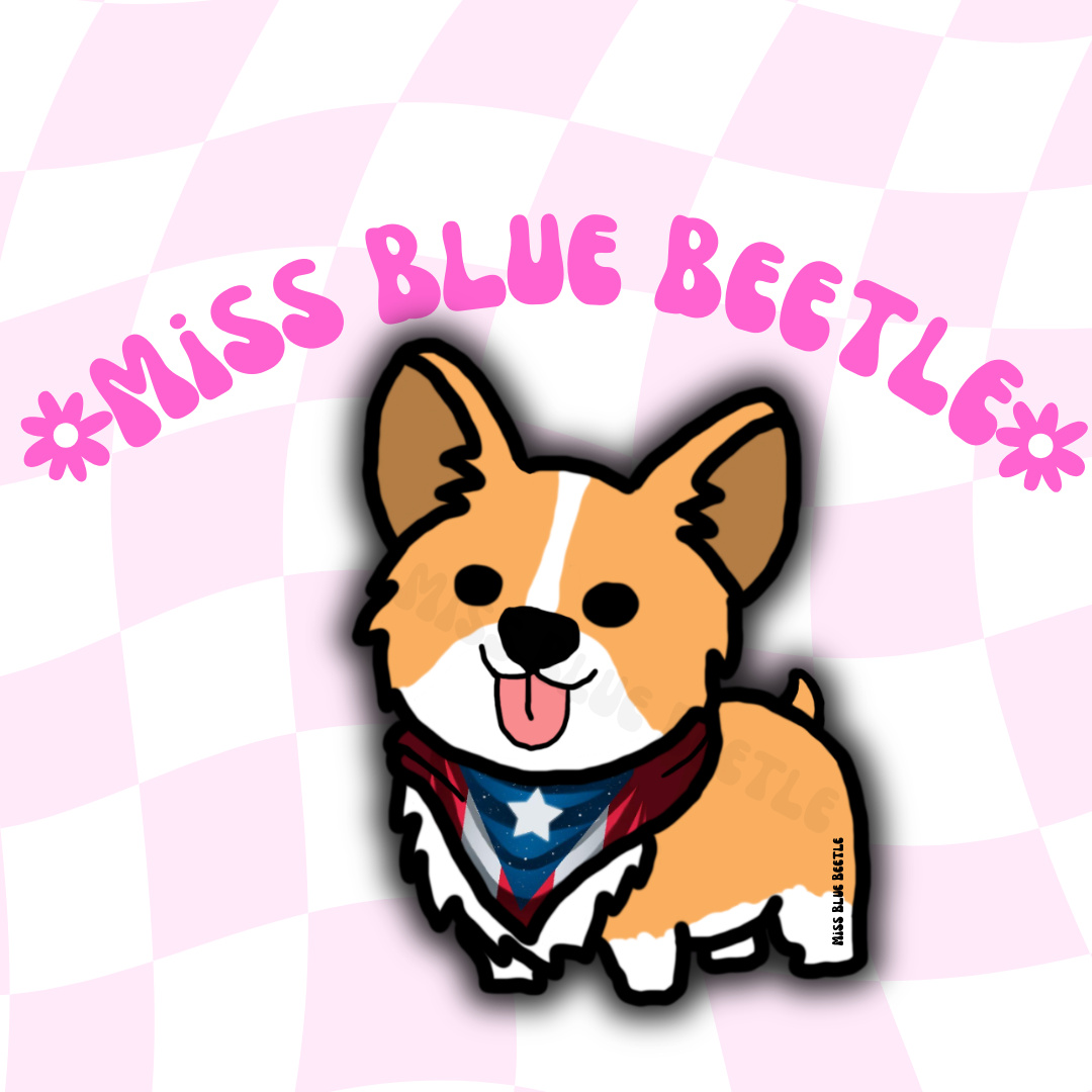 Puerto Rican Corgi sticker