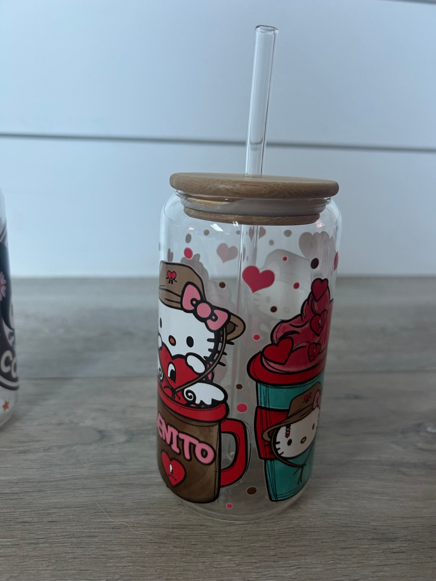 Benito & kitty glass cup