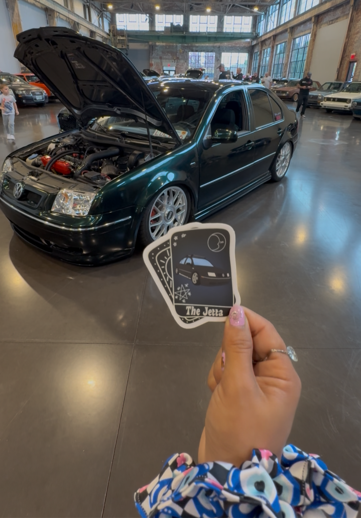 The Jetta tarot card decal